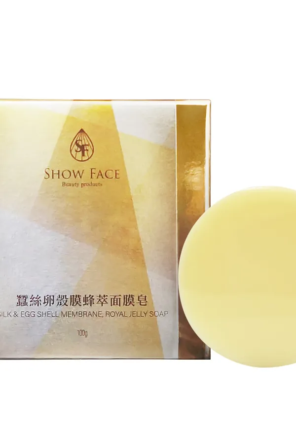 蠶絲卵殼膜蜂粹面膜皂
